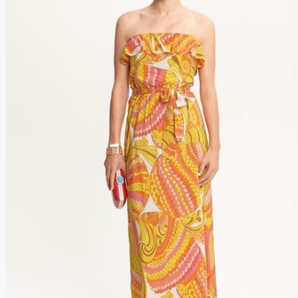 Trina Turk for Banana Republic SIlk Maxi Dress